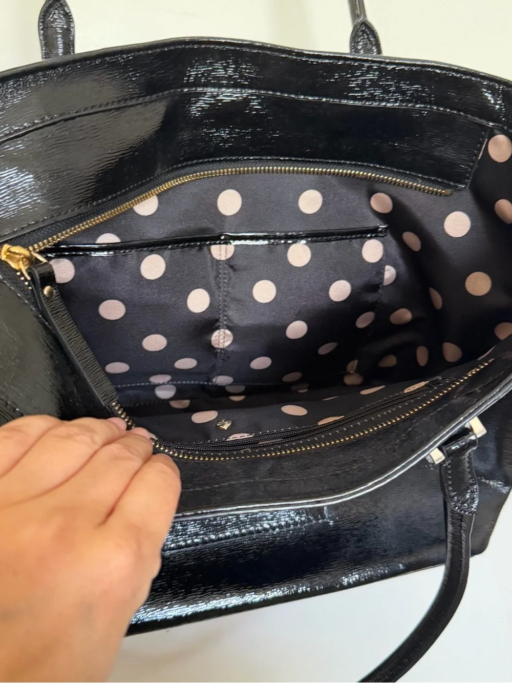 KATE SPADE Black Shoulder Tote Bag